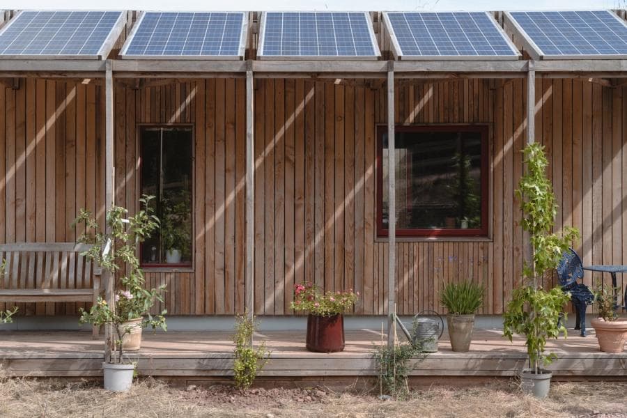 Nest House PV panels by Studio Bark