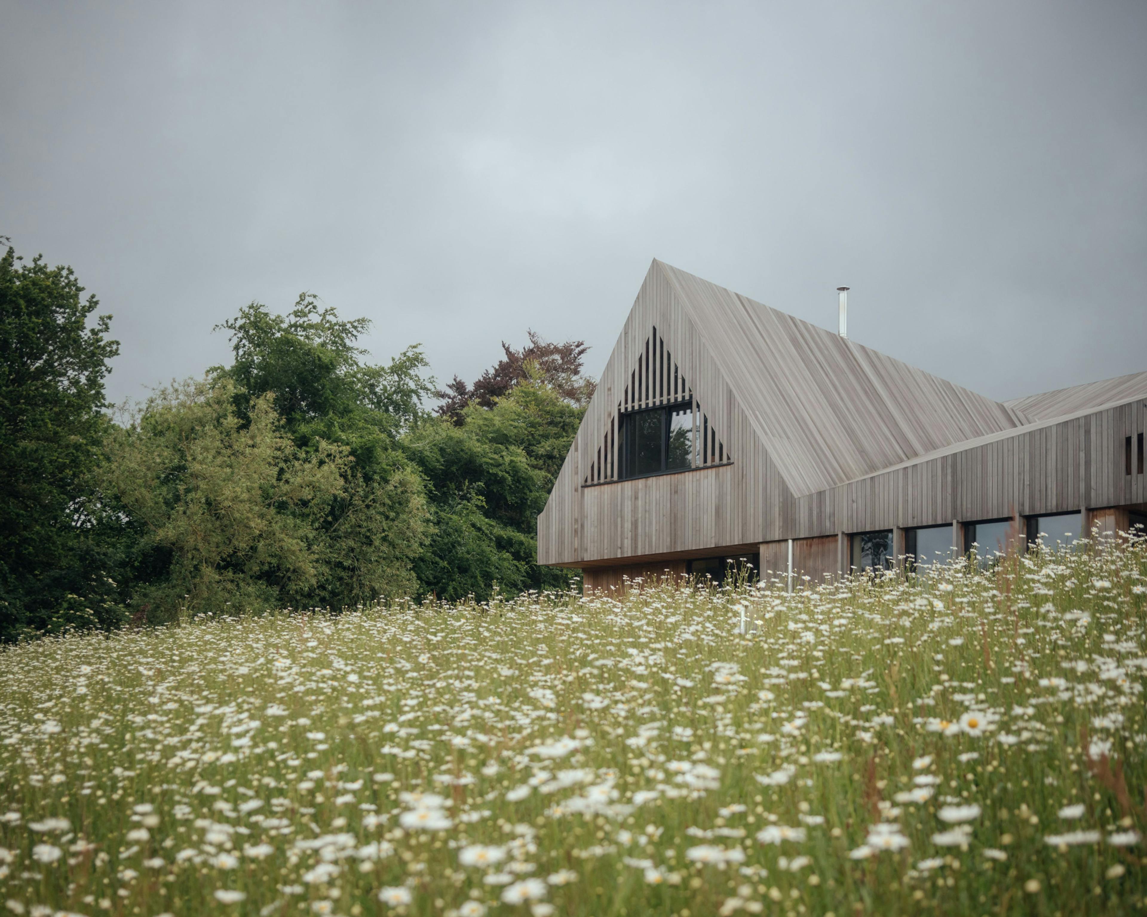 A modern off-grid family home for London leavers moving back to the family farm