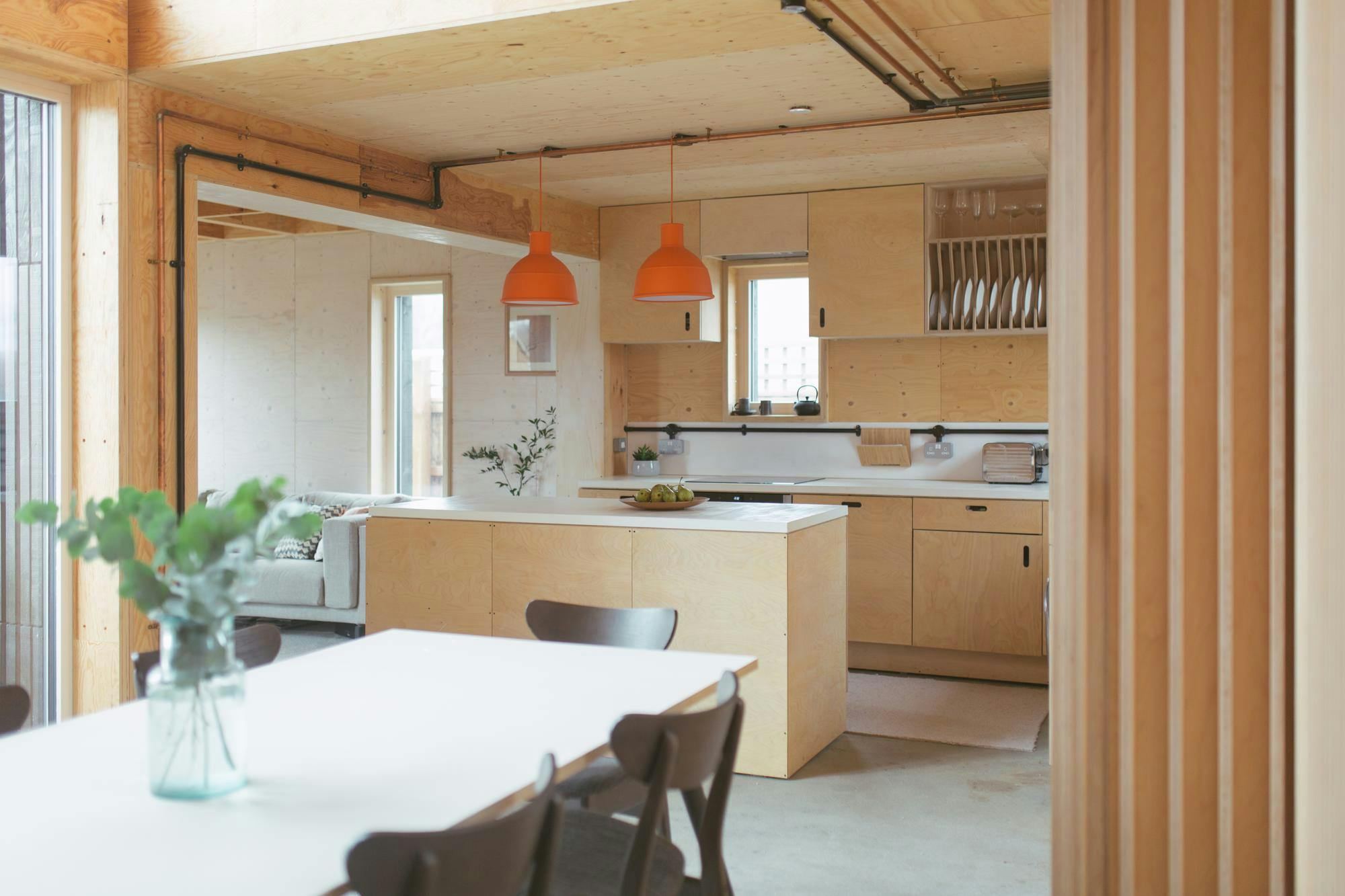 Interior kitchen built using U-Build modular construction