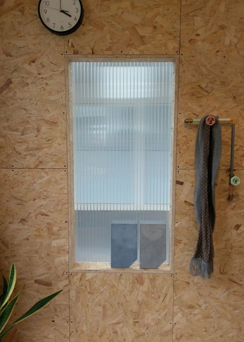 Window at the SHED project by Studio Bark