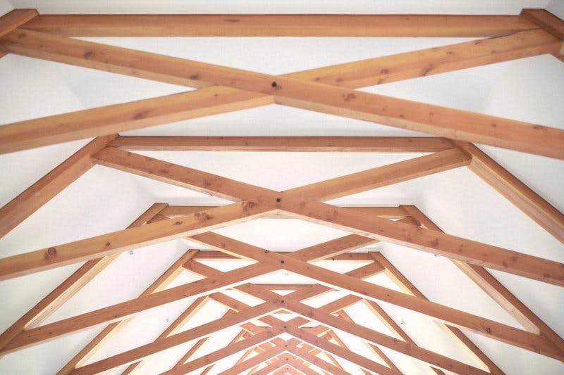 Timber trusses by Structure Workshop