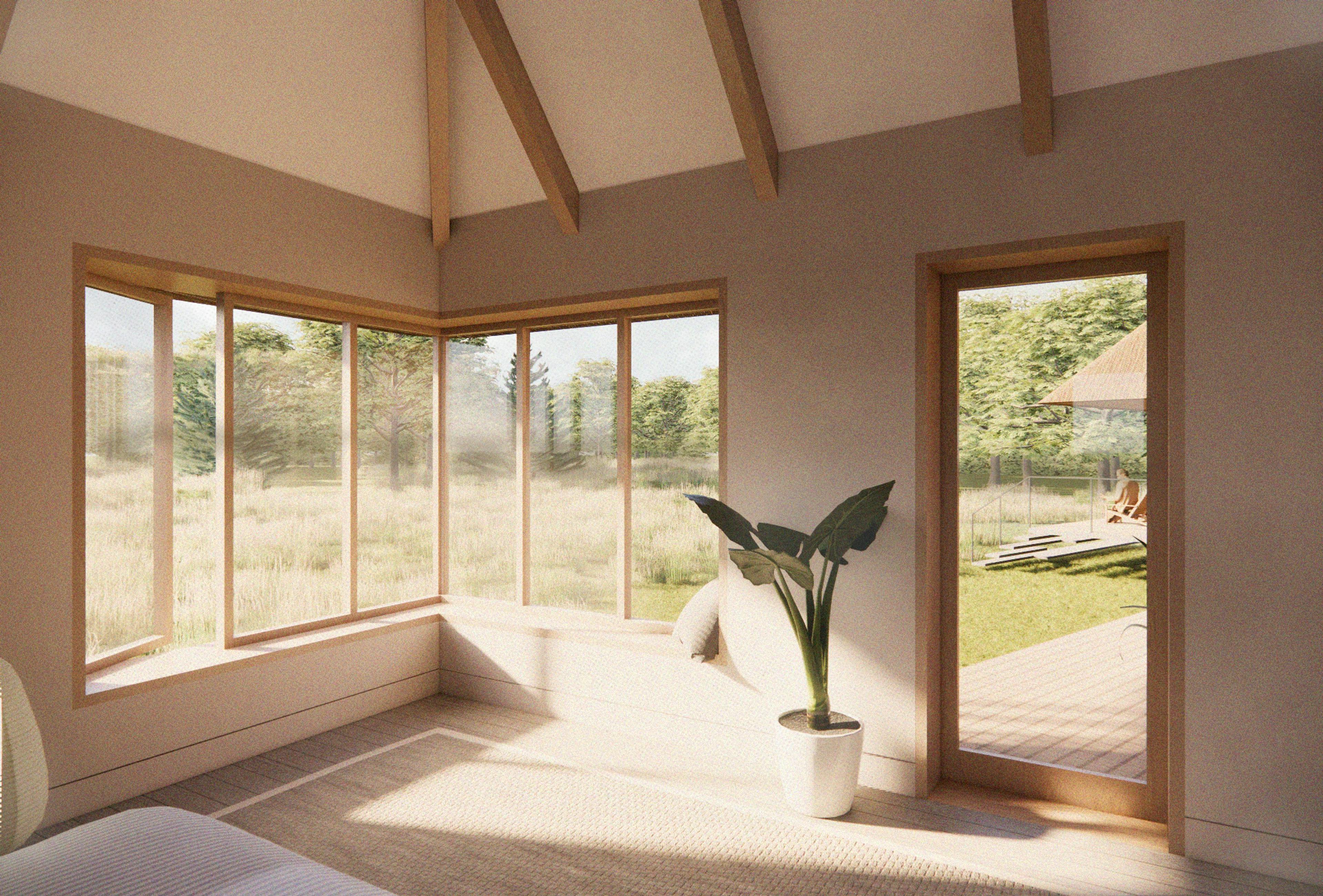 A radically low-impact thatch and straw home in the countryside
