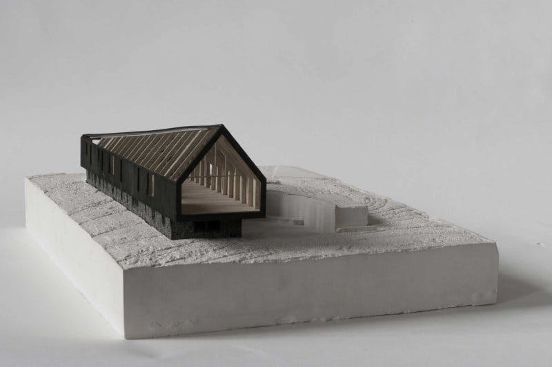 Model of Black Barn by Studio Bark