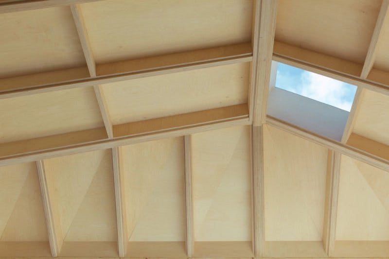 Pitched roof built using U-Build by Studio Bark